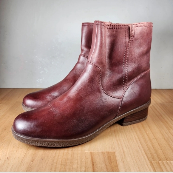Dansko Shoes - Dansko Ankle Boots Women’s 41 / 10.5 - 11 Dark Red Leather Shoes